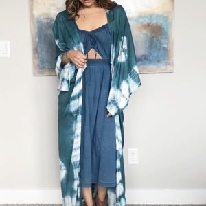 Free People tie-dye duster
